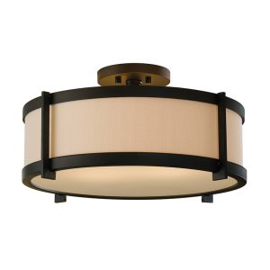 Stelle 2 Light Semi Flush Mount Ceiling Light Oil Rubbed Bronze - U/FE/SF272ORB