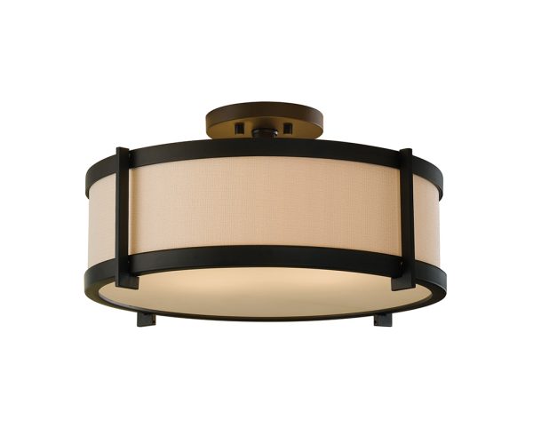 Stelle 2 Light Semi Flush Mount Ceiling Light Oil Rubbed Bronze - U/FE/SF272ORB