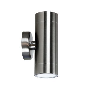 Varde 12W 240V LED Up/Down Wall Pillar Light Stainless Steel / Cool White - LF7422SS