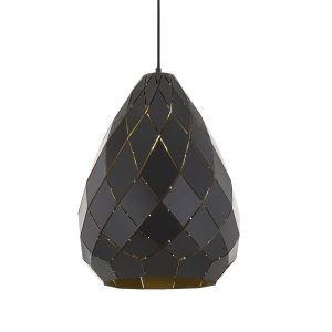 Simone 1 Light Pendant Gunmetal - SIMON PE35-GM