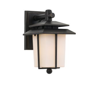 Silvan 1 Light Wall Light Black - SILVAN EX-BKOP