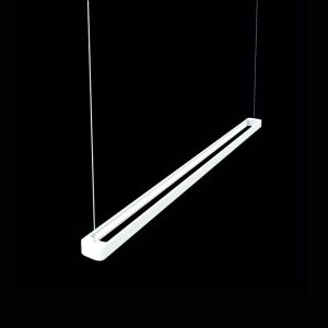 Stripe 39W LED Dimmable Pendant Matt White / Warm White - LD0371B3