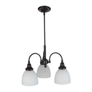 Benson 3 Light Pendant Bronze Downward - 1001173