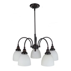 Benson 5 Light Pendant Bronze Downward - 1001175