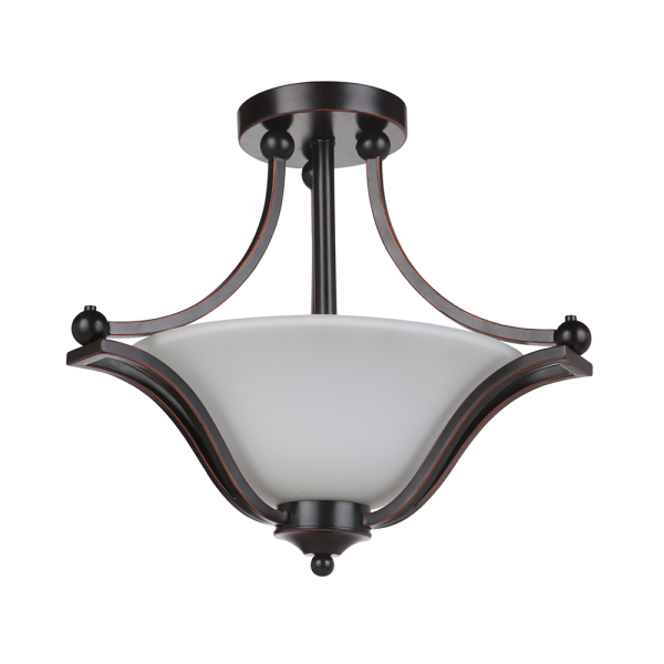 Rivoli 3 Light Semi-Flush Mount Bronze - 1001424