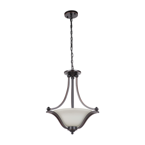 Rivoli Single Suspension 3 Light Pendant Bronze - 1001426