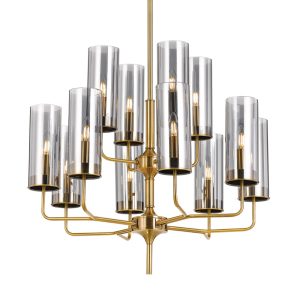 Decaro 12 Light Chandelier Gold - DECARO PE84-GD