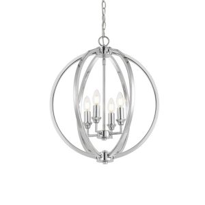 Kendal 4 Light Pendant Medium Chrome - KENDALL PE4-CH