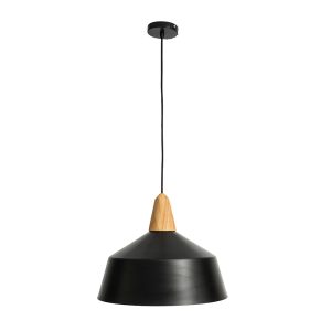 Noel 1 Light Pendant Large Matt Black - MP4931L-BLK