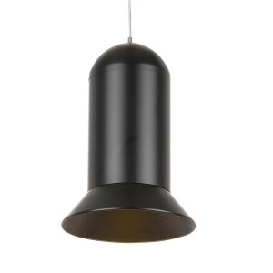 Parker 20 Watt Dimmable LED Pendant Large Black / Warm White - PARKER PE16-BK