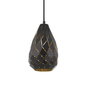 Simone 1 Light Pendant Small Gunmetal - SIMON PE15-GM