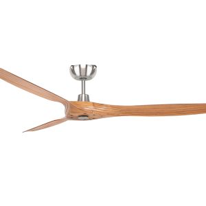 Maverick 60" DC Ceiling Fan Satin Nickel / Oak - 20527/13