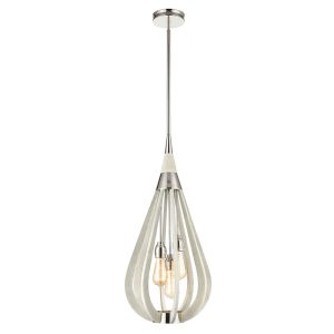 Modern Timber 3 Light Pendant Winter Moss - Bonito7