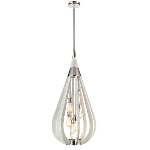 Modern Timber 6 Light Pendant Winter Moss - Bonito8