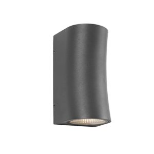 Lisbon 10 Watt Up & Down LED Wall Light Charcoal / Warm White - LISB2ECHA