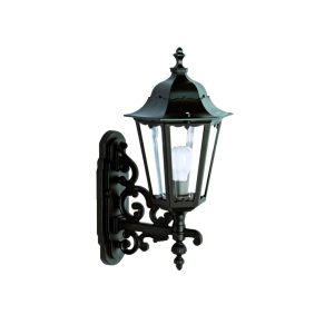 Vittotria Hexagon Wall Lantern Black - DUW8302-BL