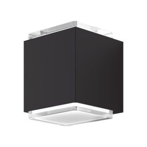 Mojo 20W LED 240V Up/Down Wall Pillar Light Black / Warm White - 19670