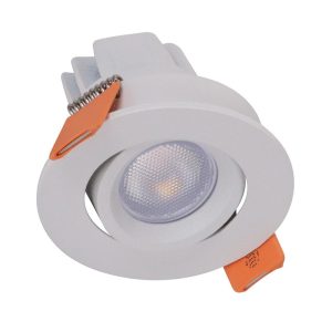 Pocket 3W LED Tiltable Miniature Downlight White / White - 21194