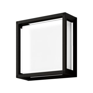 York-12 12W LED 240V Square Bunker Light Black / Warm White - 19654