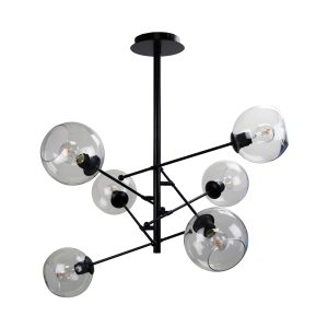 Ripley 6 Light Pendant Matt Black - SL64415/6BK