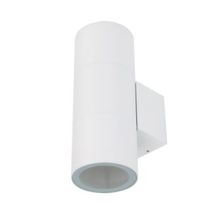 Piper 240V E27 Up/Down 24W LED Round Wall Pillar Light White / Warm White - 49223