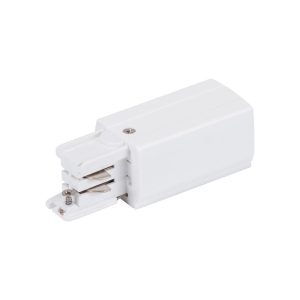 Trak 3 Circuit 240V Live Right End White - 22157