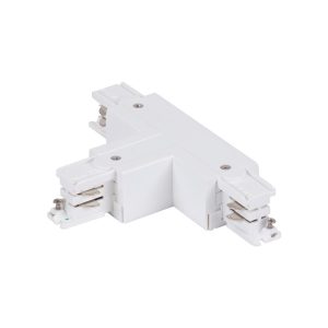 Trak 3 Circuit 240V T Shape Left Live White - 22177