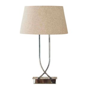 Southern Cross Table Lamp Shiny Nickel With Shade - ELZS60754SN