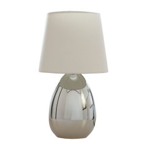 Libby Touch Table Lamp Chrome / White - LL-14-0067CH