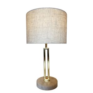 Margleus Marble Base Table Lamp Gold / Grey - LL-27-0068