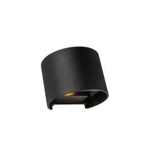 Nico 6 Watt Exterior LED Wall Light Black / Warm White - MXD8406BLK