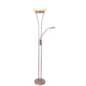 Reed 23W Mother & Child LED Floor Lamp Satin Chrome - LL-LED-01SC