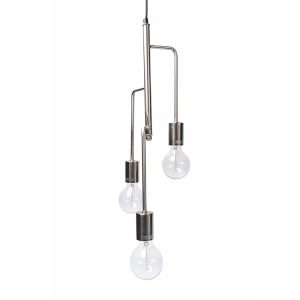 Rohan 3 Light Pendant Satin Chrome - LL002PL038SC