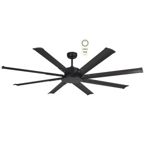 Albatross Mini DC 65" Matt Black Ceiling Fan with Remote - MAF168MR