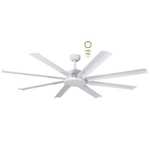 Albatross Mini DC 65" White Ceiling Fan with Remote - MAF168WR