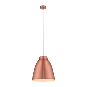 Zoey 400mm 1 Light Pendant Brushed Copper - 31380