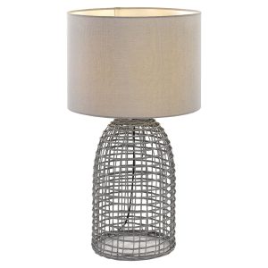 Bayz 1 Light Table Lamp Small Grey - BAYZ TL32-GY