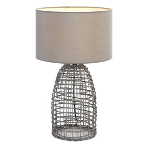 Bayz 1 Light Table Lamp Large Grey - BAYZ TL40-GY