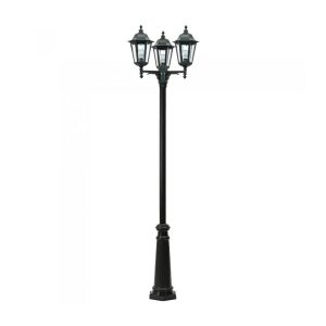 Classic 3 Light Outdoor Post Lantern - DU83023-BL