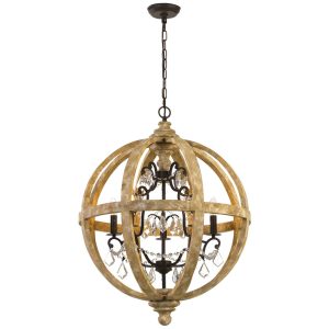 Florin 5 Light Chandelier - FLORIN PE5-WI