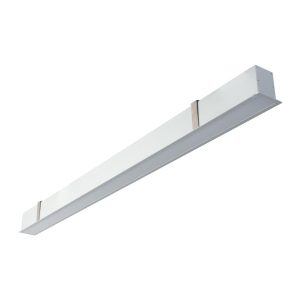 Max-50 17.3W 1000mm Recessed Linear LED Profile Aluminium / Warm White - 22300