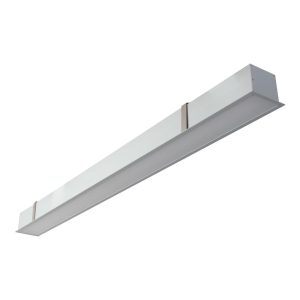 Max-75 17.3W 1000mm Recessed Linear LED Profile Aluminium / Warm White - 22348