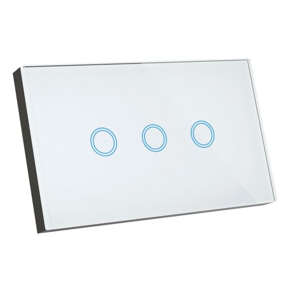 Smart Elite 3 Gang Glass Wall Switch - 20685/05