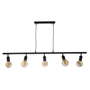 Austra 5 Light Pendant Black - AUSTRA-5L