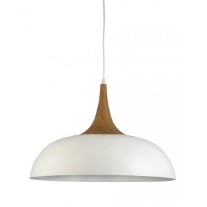 Brindisi 1 Light Pendant White - BRINDISI-WHT