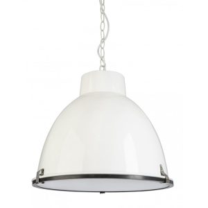 Cibo 1 Light Pendant White - CIBO-WHT