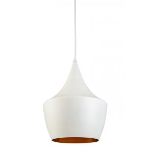 Due 1 Light Pendant White - DUE-1L WHT