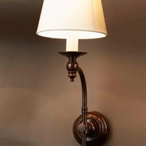 Soho 1 Light Wall Lamp Bronze With Shade - ELPIM50002FLBR