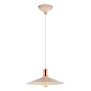 Bridport 1 Light Pendant Pastel Apricot - 49031