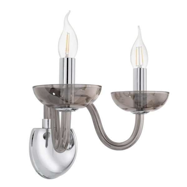 Falcado 2 Light Wall Light Chrome - 39121